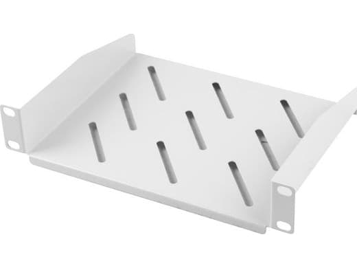 Lanberg - Rack-hylle - RAL 7035, grå - 1U - 10"