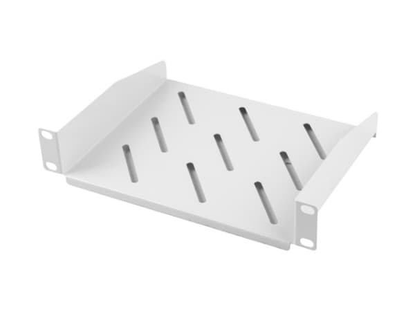 Lanberg - Rack-hylle - RAL 7035, grå - 1U - 10"