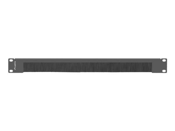 Lanberg - Stativbørstepanel - RAL 9004, svart - 1U - 19"