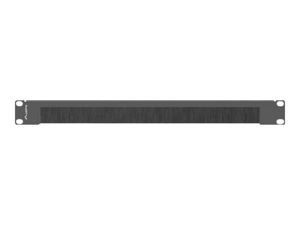 Lanberg - Stativbørstepanel - RAL 9004, svart - 1U - 19"