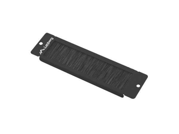 Lanberg AK-1104-B, Børstepanel, Svart, 1U, 45 mm, 170 mm