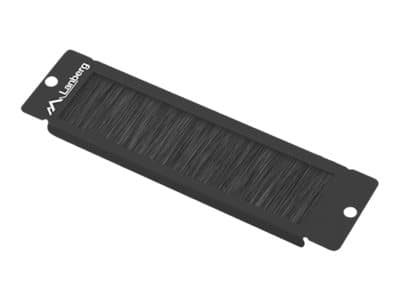Lanberg AK-1104-B, Børstepanel, Svart, 1U, 45 mm, 170 mm