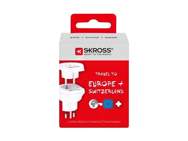 Skross 1.500206-E, Type J (CH), Universal, Type C (Europlugg), Type G (UK), Type I (AU), Type J (CH), Type L (IT), Type N (BR), 100 -250 V, 10 A, Hvi