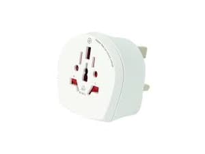 SKROSS Country Travel Adapter World to UK - Adapter for strømkontakt - AC 100-250 V - 7 A - hvit - Storbritannia
