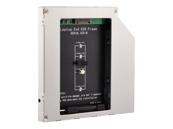 Gembird A-SATA12M2-01 - Uttagbar harddiskramme - 5.25" Slim Line to M.2