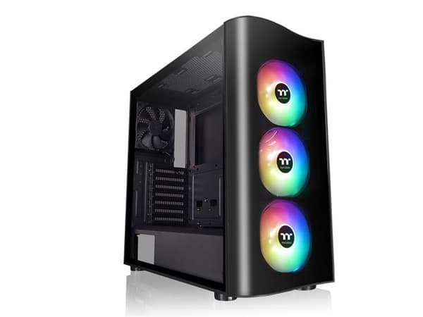 Thermaltake View TG 23 ARGB - Tower - ATX - sidepanel med vindu (herdet glass) - ingen strømforsyning (PS/2) - svart - USB/lyd