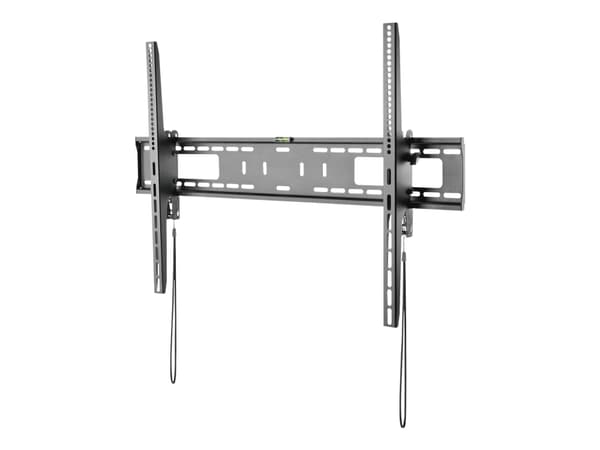 StarTech.com Tv-väggmontering stöder 60-100 tum VESA-skärmar (75 kg) - Kraftig och lutningsbar tv-väggmontering för universalbruk - Justerbart monter