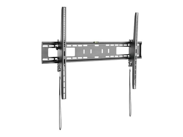StarTech.com Tv-väggmontering stöder 60-100 tum VESA-skärmar (75 kg) - Kraftig och lutningsbar tv-väggmontering för universalbruk - Justerbart monter