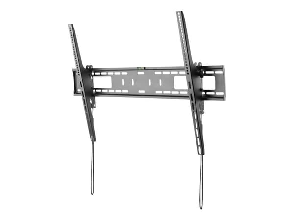 StarTech.com Tv-väggmontering stöder 60-100 tum VESA-skärmar (75 kg) - Kraftig och lutningsbar tv-väggmontering för universalbruk - Justerbart monter
