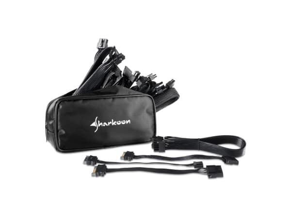 Sharkoon SilentStorm Cool Zero 650 - Nätaggregat (intern) - ATX12V 2.4 - 80 PLUS Gold - AC 110/230 V - 650 Watt - aktive PFC - svart