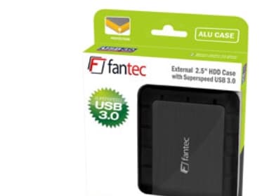 FANTEC AluPro U3 - Lagringspakke - 2,5" - SATA 3Gb/s - eSATA 3Gb/s, USB 3.0 - svart