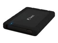 FANTEC AluPro U3 - Lagringspakke - 2,5" - SATA 3Gb/s - eSATA 3Gb/s, USB 3.0 - svart Sort