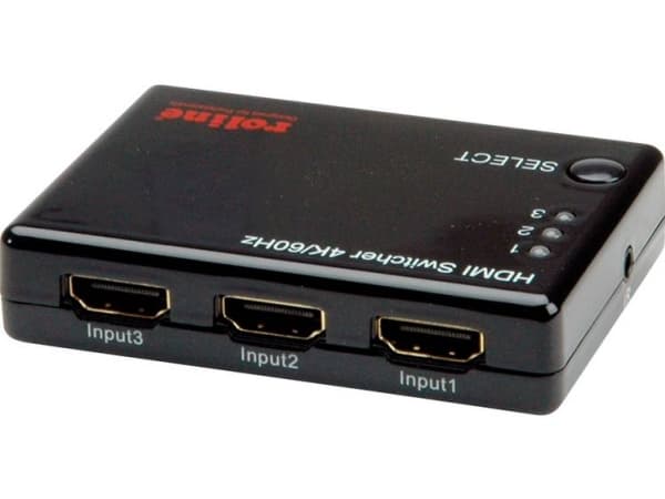 ROLINE 14.01.3575, HDMI, Sort, 3840 x 2160, 2160p, 3840 x 2160 piksler, 80 mm