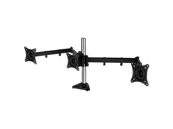 ARCTIC Z3 Pro (Gen 3) - Monteringssett (kausemontering, stang, klemme, midtbrakett, 2 monteringsarmer, spindel) - for 3 LCD-skjermer - stål, ADC12-le