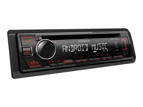 Kenwood KDC-130UR - Vogn - CD-mottaker - i instrumentbordet - Enkelt-DIN - 50 watt x 4