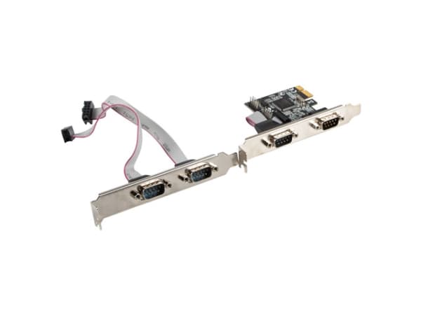 Lanberg PCE-DB9-004 - Seriell adapter - PCIe lav profil - RS-232/422/485 x 4