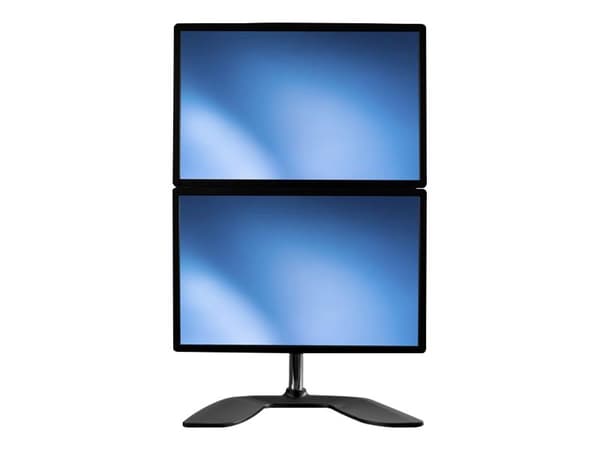 StarTech.com ARMDUOVS montering/stativ for skjerm 68,6 cm (27") Frittstående Sort, Sølv
