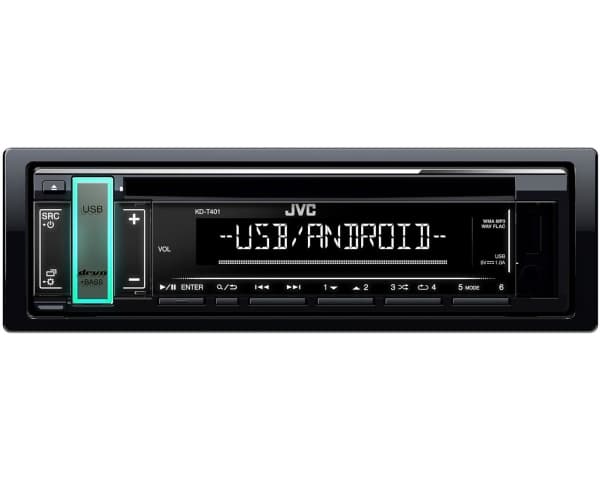 JVC KD-T401 - Bil - CD-modtager - in-dash - Single-DIN - 50 wattia x 4