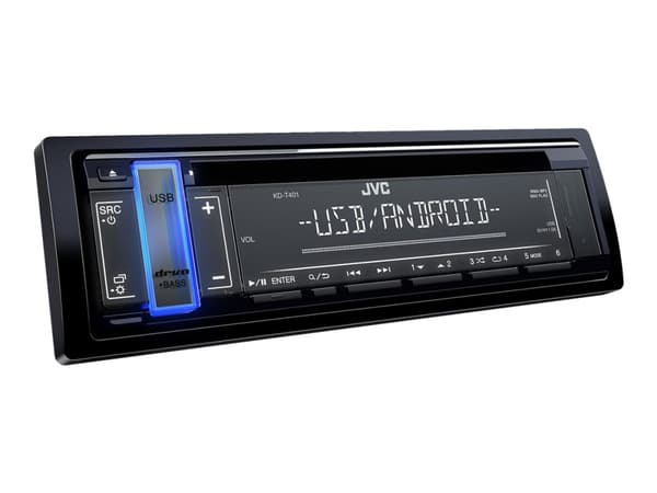 JVC KD-T401 - Bil - CD-modtager - in-dash - Single-DIN - 50 wattia x 4