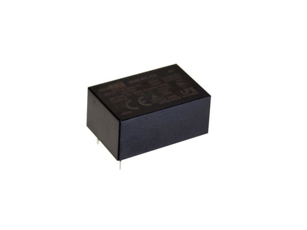 MEAN WELL IRM-01-12, 1 W, 110 - 230 V, Svart, 22,2 mm, 33,7 mm, 15 mm