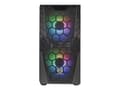 Miniatyrbild 4 av 5: Thermaltake Commander C32 TG - ARGB Edition - tower - ATX - genomskinlig sidopanel (härdat glas) - ingen strömförsörjning (PS/2) - svart - USB/ljud