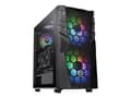 Miniatyrbild 1 av 5: Thermaltake Commander C32 TG - ARGB Edition - tower - ATX - genomskinlig sidopanel (härdat glas) - ingen strömförsörjning (PS/2) - svart - USB/ljud