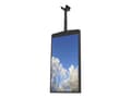 Miniatyrbilde 3 av 5: HI-ND Ceiling Solution - Monteringssett (hylster) - dobbeltside - for digitalsignerings-LCD-panel - metall - svart, RAL 9005 - skjermstørrelse: 55" -