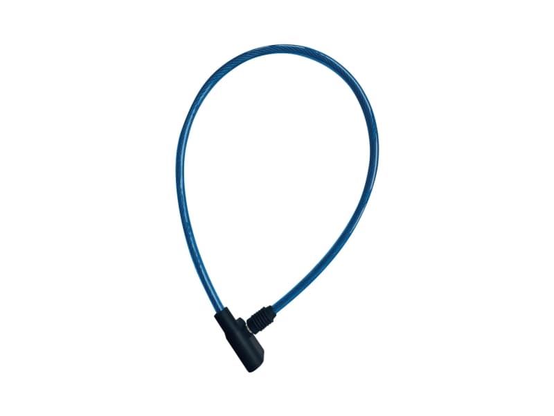 Rieffel 8-650S BLUE, Wirelås, Svart, Blå, Stål, nyckel, 65 cm, 150 g