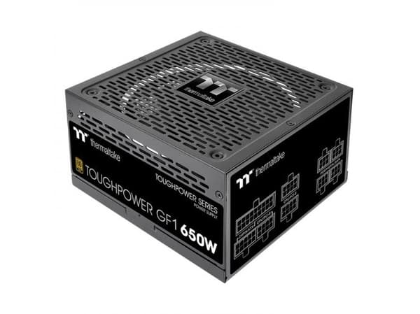 Thermaltake ToughPower GF1 650W - TT Premium Edition - nätaggregat (intern) - ATX12V - 80 PLUS Gold - 650 Watt - aktive PFC - svart