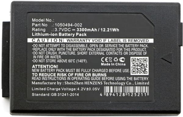 CoreParts - Håndholdt batteri (tilsvarer: Teklogix WORKABOUT PRO G3, Teklogix WORKABOUT PRO G4) - litiumion - 3300 mAh - 12 Wh - svart - for Zebra Wo