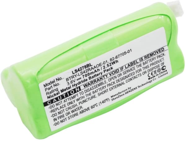 CoreParts - Batteri for strekkodeleser (tilsvarer: Symbol 82-67705-01, Symbol BTRY-LS42RAAOE-01) - nikkelmetallhybrid - 700 mAh - 2.5 Wh - grønn - fo
