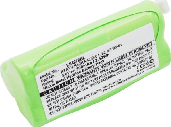 CoreParts - Batteri for strekkodeleser (tilsvarer: Symbol 82-67705-01, Symbol BTRY-LS42RAAOE-01) - nikkelmetallhybrid - 700 mAh - 2.5 Wh - grønn - fo