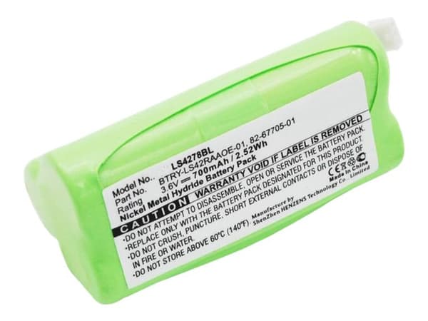 CoreParts - Batteri for strekkodeleser (tilsvarer: Symbol 82-67705-01, Symbol BTRY-LS42RAAOE-01) - nikkelmetallhybrid - 700 mAh - 2.5 Wh - grønn - fo