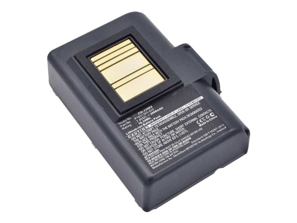 CoreParts - Batteri för skrivare (likvärdigt med: Zebra P1023901, Zebra P1023901-LF, Zebra P1031365-025, Zebra 35-P1031365-059) - litiumjon - 2600 mA