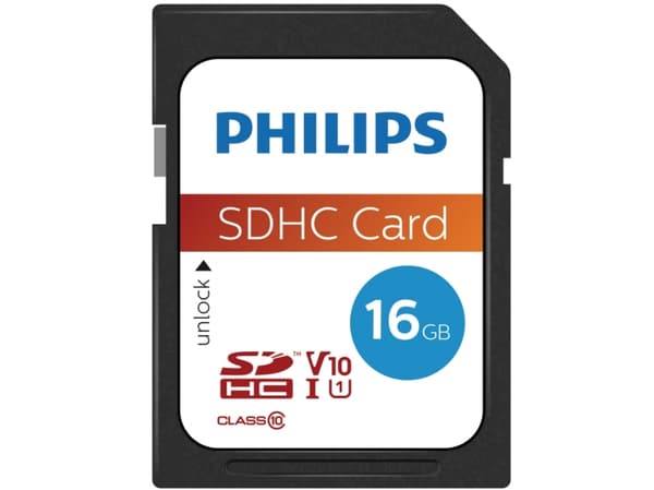Philips FM16SD45B - Flashminnekort - 16 GB - Class 10 - SDHC UHS-I