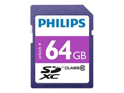 Philips FM64SD55B - Flashminnekort - 64 GB - Class 10 - SDXC