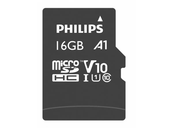 Philips FM16MP45B - Flashminnekort (microSDHC til SD-adapter inkludert) - 16 GB - Class 10 - microSDHC UHS-I