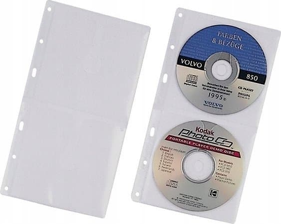 Durable 5203-19, Sleeve til laptop, 2 disker, Gjennomsiktig, Polypropylen (PP), 120 mm, 156 mm