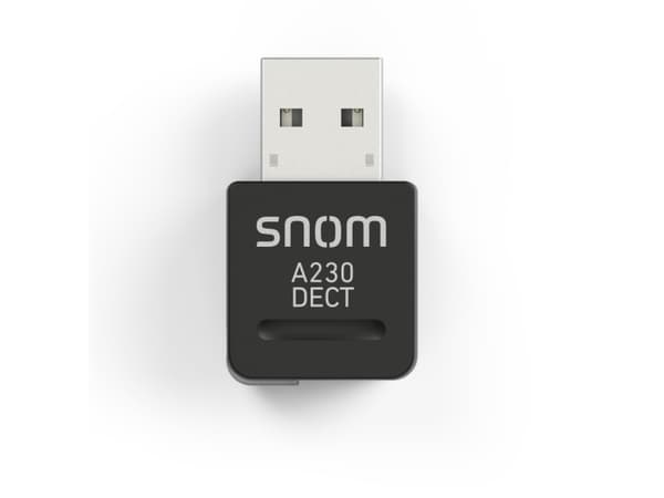 snom A230 DECT USB-Stick - Nätverksadapter - USB 2.0 - DECT