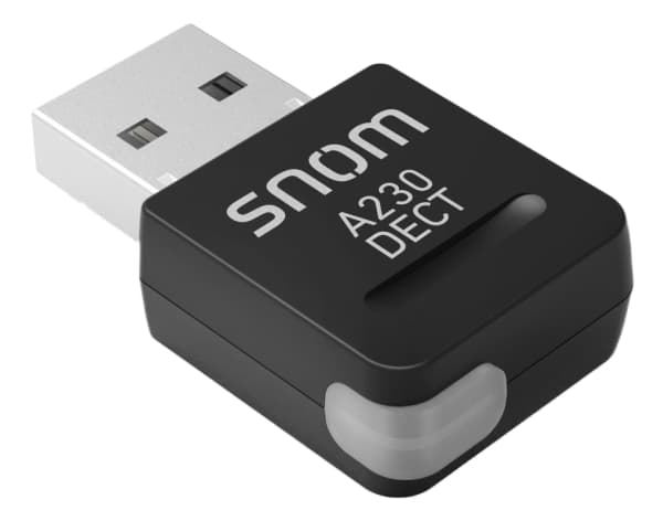 snom A230 DECT USB-Stick - Nätverksadapter - USB 2.0 - DECT