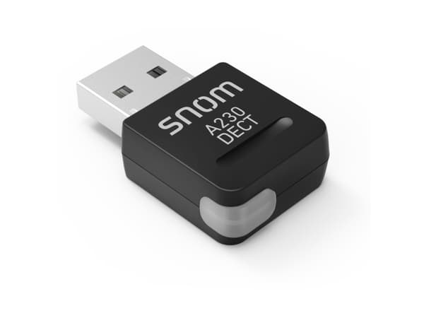 snom A230 DECT USB-Stick - Nätverksadapter - USB 2.0 - DECT