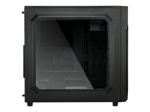 Sharkoon VG6-W RGB - Tower - ATX - genomskinlig sidopanel (akryl) - ingen strömförsörjning - USB/ljud