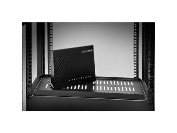 Renkforce RF-3434504 19 tommer Netværksskab-apparathylde 1 U Egnet til skabsdybde: fra 300 mm Sort