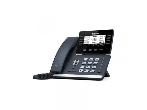 Yealink SIP-T53W - VoIP-telefon - med Bluetooth interface med nummerpresentation - 3-riktad samtalsförmåg - SIP, SIP v2, SRTP - 12-linjefunktion - kl