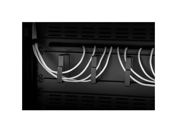 Renkforce RF-3440222 48,30 cm (19") nettverksskap kabelhåndtering 2 U svart (RF-3440222)