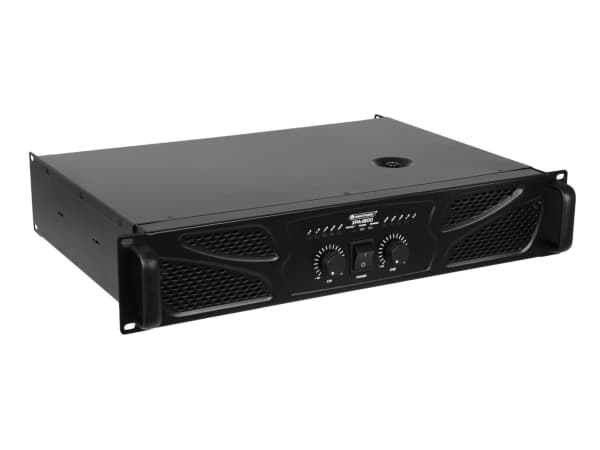 Omnitronic XPA-1800, 2.0 kanavaa, 900 W, H, 0,5%, 100 dB, 20000 O