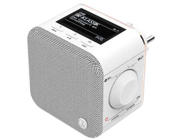 Hama DR40BT-PlugIn, Bærbar, Analog og digital, DAB, DAB+, FM, LCD, USB Type-A, Hvit