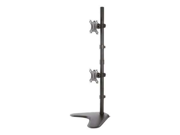 Neomounts FPMA-D550DDV - Ställ - för 2 LCD-bildskärmar - svart - skärmstorlek: 10"-32" - skrivbordsstativ, disk-monteringsbar