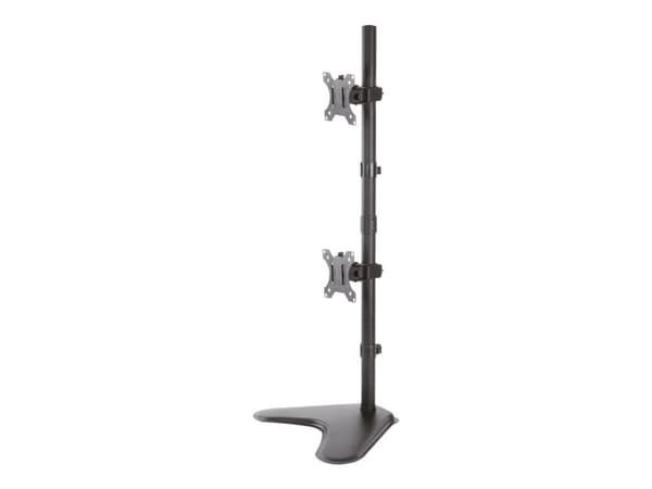 Neomounts FPMA-D550DDV - Ställ - för 2 LCD-bildskärmar - svart - skärmstorlek: 10"-32" - skrivbordsstativ, disk-monteringsbar