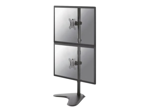 Neomounts FPMA-D550DDV - Ställ - för 2 LCD-bildskärmar - svart - skärmstorlek: 10"-32" - skrivbordsstativ, disk-monteringsbar
